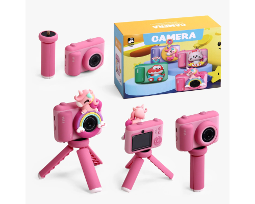 Фотоапарат C 66251 (60) штатив, інструкція, дріт для підзарядки, фронтальна камера, звук, фото, відео, 3 гри, роз’єм для SD карти, ремінець, в коробц?