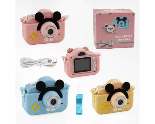 Фотоапарат C 66634 (100) 3 кольори, дріт для підзарядки, звук, фото, відео, ігри, роз’єм для SD карти, ремінець, в коробці, ВИДАЄТЬСЯ ТІЛЬКИ МІКС ВИДІ