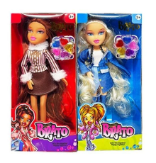 Лялька DK 348 (144/2) 2 види, висота 25.5 см, знімний одяг, шарнірні кінцівки, блиски для губ, в коробці