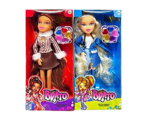 Лялька DK 348 (144/2) 2 види, висота 25.5 см, знімний одяг, шарнірні кінцівки, блиски для губ, в коробці