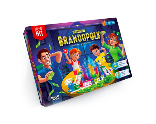 Настільна розважальна гра "Брендополія Преміум" G-BrP-01-01U УКР. (5) "Danko Toys"