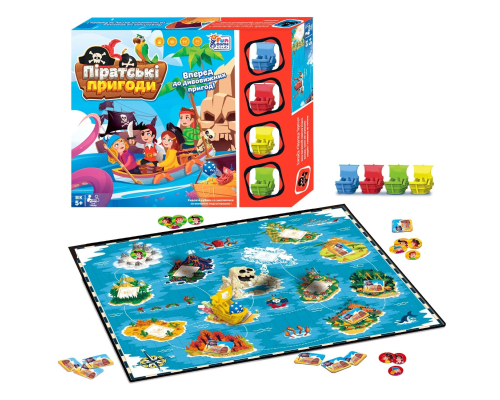 Настільна гра "Піратські пригоди" 90177 (24/2) "4FUN Game Club", в коробці