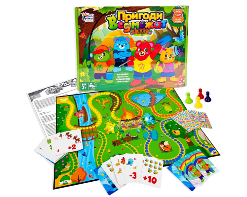 Настільна гра "Пригоди Ведмежат" 13485 (18) "4FUN Game Club", у коробці