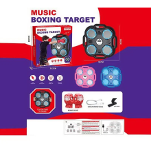 Електронний бокс 6501-2 (36) 3 кольори, підсвічування, музика, 1 пісня рос. мовою, bluetooth, вбудований акумулятор, регуляція гучності, рукавички, в ко