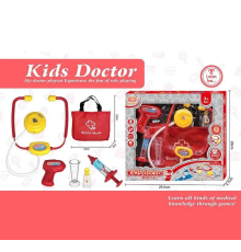 Набір лікаря KJ 1921 A-11 (72/2) сумка, стетоскоп, термометр, шприц, стаканчик, в коробці