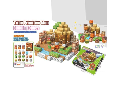 Магнітний конструктор FD 1688 A15 (36) 100 елементів, фігурки людей, ребро кубика 2 см, в коробці