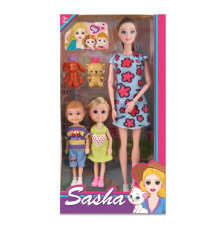 Лялька 51822 шарнірні руки, 2 дітей, іграшки, кор., 17-32-6 см.