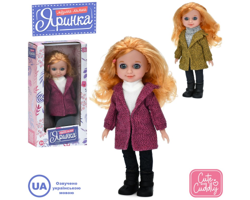 Лялька M 6172 I UA Яринка, 2 види, пісні, муз. (укр.), бат. (табл.), кор., 15-29-7 см.