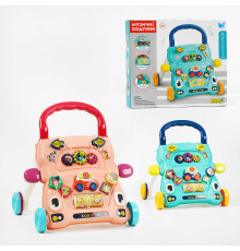 Ходунки-каталка з ігровим центром 67127 (12) "WToys", 2 кольори, ОЗВУЧУВАННЯ УКРАЇНСЬКОЮ МОВОЮ, сортер, шестерні, світло, пісні, казки, на батар?