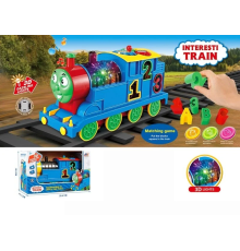 Паровоз 3206 (48/2) колесо вільного ходу, підсвічування, мелодія, звукові ефекти, сортер, рухомі шестерні, в коробці