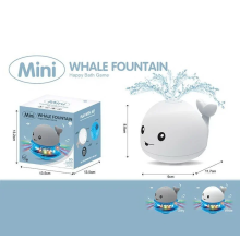 Гра для ванни 6688 BQ (72/2) “Кит”, фонтанчик, катається, підсвічування, 2 кольори, в коробці