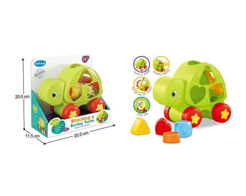 Сортер 3085 (80) "Черепашка", годинник, в коробці