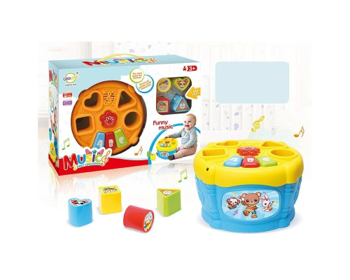 Логічна іграшка QF 366-030 (24) підсвічування, звук, сортер, в коробці