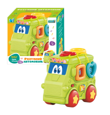 Розумний Автомобіль 6220 (64) "WToys", ОЗВУЧУВАННЯ УКРАЇНСЬКОЮ МОВОЮ, підсвічування, звуки, сортер, цифри, рухомі елементи, 2 режими гучності, 