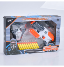 Набір зі зброєю 826-65E м'які кулі-присоски 10шт., маска, кор., 45-29-8,5 см.