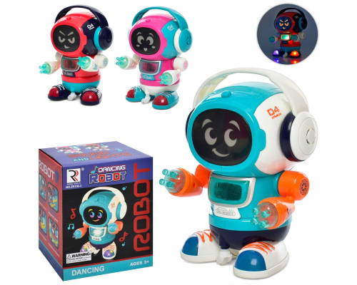 Робот ZR156-3 танцює, 3 види, світло, муз., бат., кор., 14-17-10,5 см.