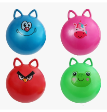 М`яч гумовий C 70954 (60) діаметр 44 см, ручки-вушка, в пакеті, ВИДАЄТЬСЯ ТІЛЬКИ МІКС ВИДІВ