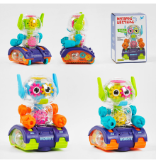 Робот "Смартик" 96026 (60) "WToys", ОЗВУЧУВАННЯ УКРАЇНСЬКОЮ МОВОЮ, 2 види, звук, підсвічування, колесо вільного ходу, шестерні, в коробці