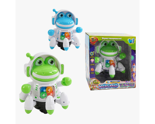 Робот музичний 86838 (36/2) "WToys", ОЗВУЧУВАННЯ УКРАЇНСЬКОЮ МОВОЮ, 2 пісеньки, підсвічування, рухливі елементи, колесо вільного ходу, в коробц?