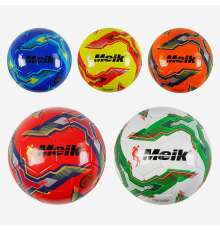 М`яч футбольний C 55977 (60) 5 видів, м`який PVC, гумовий балон, розмір №5