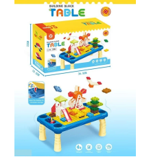 Столик з конструктором 472 (36/2) висота столика 19 см, колесо огляду, конструктор, в коробці