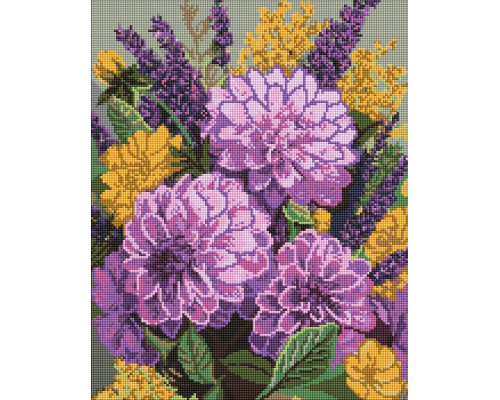 Набір з алмазною мозаїкою "Фіолетовий танок" 40х50см