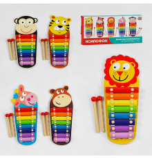 Ксилофон 77678 (40) "4FUN Game Club Wood", 4 види, в коробці