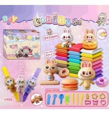 Повітряний пластилін L 5340 (120/2) 3 види, 24 кольори, герой, браслет на руку, формочки, в коробці, ВИДАЄТЬСЯ ТІЛЬКИ МІКС ВИДІВ