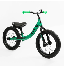 Велобіг "CORSO Spin-X" PX-415-63 (1) сталева рама, колесо 14", надувні колеса, підніжка, підставка для ніг, дзвіночок