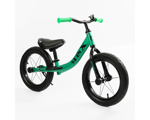 Велобіг "CORSO Spin-X" PX-415-63 (1) сталева рама, колесо 14", надувні колеса, підніжка, підставка для ніг, дзвіночок