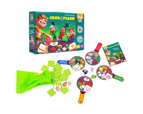 Гра на швидкість "Cковорідки" - VT2309-01 /укр/  (7) "Vladi Toys", 30 карточок, мішочок