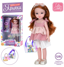 Лялька M 6077 I UA Яринка, 5 пісень, сумка, аксесуари, муз. (укр.), бат. (табл.), кор., 22-35-10,5см