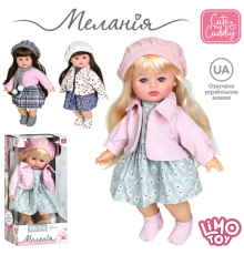 Лялька M 6199 I UA Меланія, 39см, м'яконабивна, музика(укр), 5 пісень, 3види,бат(табл), в кор.