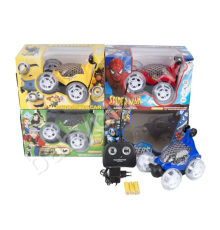 Машина 606-07-08-09 радіокер., акум., трюкова, 4види, 3D світло, кор., 26,5-14-17см
