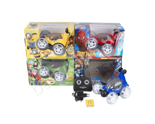 Машина 606-07-08-09 радіокер., акум., трюкова, 4види, 3D світло, кор., 26,5-14-17см