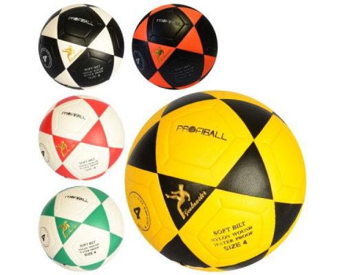 М'яч футбольний MS 1936 розмір 4, ПВХ 1,6 мм., 300-320 г., ламінований, 3 кольори, кул.