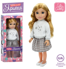 Лялька M 6188 I UA  Яринка, 4 пісні, муз. (укр.), бат. (табл.), кор., 20-48-10 см.