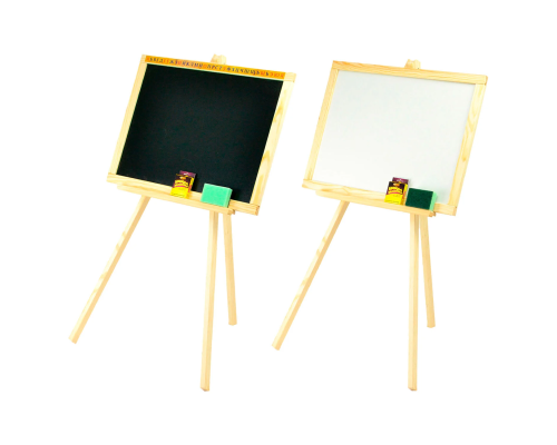 Мольберт магнітний "Мася" 030 + НОГИ (10) / Дошка ш40 * в55см, Підставка ш55 * в110см / матеріал / сосна.