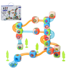 Конструктор 138A-14 лабіринт, блоки, кулі, кор., 31-23-6 см.