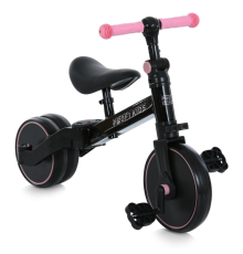 Велосипед-біговел дитячий PROFI KIDS 10/8д. MBB 1008 pink 3в1,3 кол.,стал. рама,вилка,чорн-рожевий