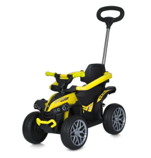 Квадроцикл M 5782EBLR-6 2,4Gрадіок.,3в1(кат.-толокар,бат.ручка),1*6V4AH,1*35W,муз,світло,MP3,TF,жов.