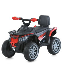 Квадроцикл M 6125EBLR-3 2,4Gрадіок.,2в1(кат.-тол.),1*6V4,5AH,1*25W,MP3,USB,BT,EVA,муз.світло,червон.