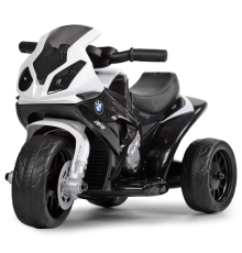 Мотоцикл JT5188L-2 1 мот.25W, акум.6V4A, шкіра, висота до сидін.26см., муз., чорно-білий, 69-35-44см
