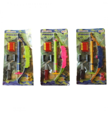 код:950, 20шт, "Фенікс" лук стріляє м'якими липучками, довжина - 68 см, висота - 25 см.