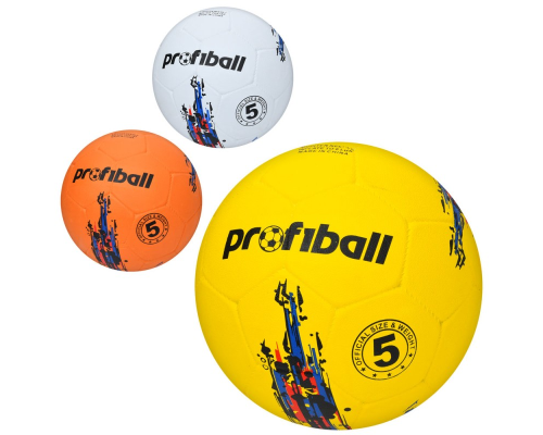 М'яч футбольний VA 0047 розмір 5, гума, 410-450 г, 3 кольори, кул.