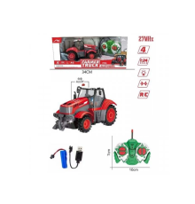 Трактор HJ8011 радіокер., акум., 1:24, гум. колеса, USB, світло, кор., 34-15-12 см.