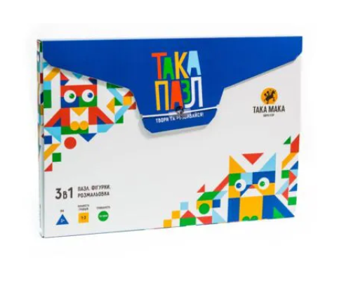 ТАКА ПАЗЛ -набір 3 в 1(синя,песик)