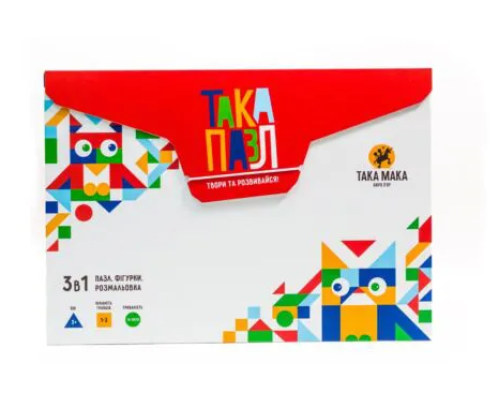 ТАКА ПАЗЛ -набір 3 в 1(червона,котик)