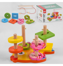Дерев'яна іграшка 61639 (18) "4FUN Game Club Wood", магнітна рибалка, в коробці