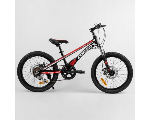 Дитячий спортивний велосипед 20'' CORSO ""Speedline"" MG-29535 (1) магнієва рама, Shimano Revoshift 7 швидкостей, зібраний на 75%.